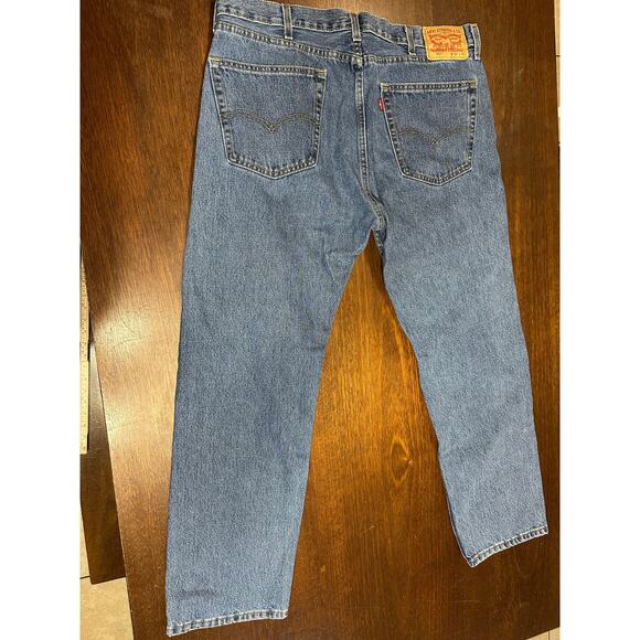 Levi 505 Jeans Men 38x30 Classic Academia Twee Western Cowboy Aztec Minimalist - Picture 4 of 11